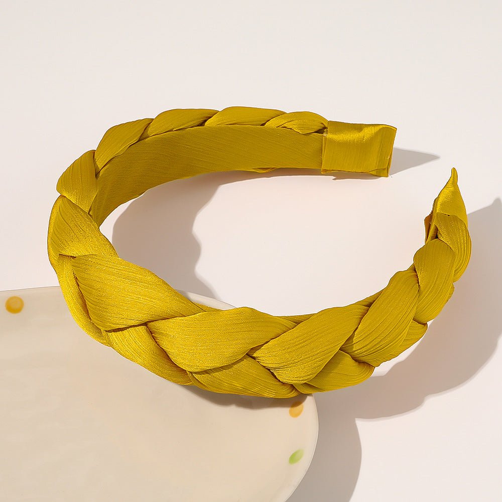 Bandeau Cheveux Élastique Croisé en Tissu pour Femme - Saunders Cosmétiques