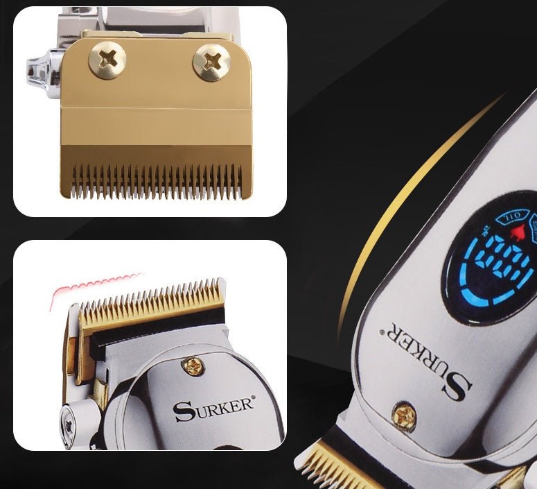 Tondeuse Professionnelle Rechargeable | Acier Inoxydable - Saunders Cosmétiques