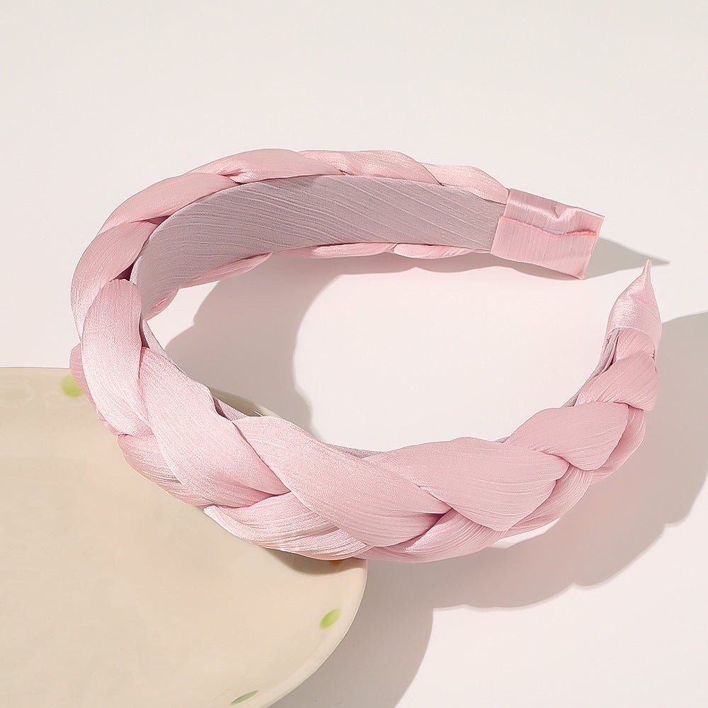 Bandeau Cheveux Élastique Croisé en Tissu pour Femme - Saunders Cosmétiques