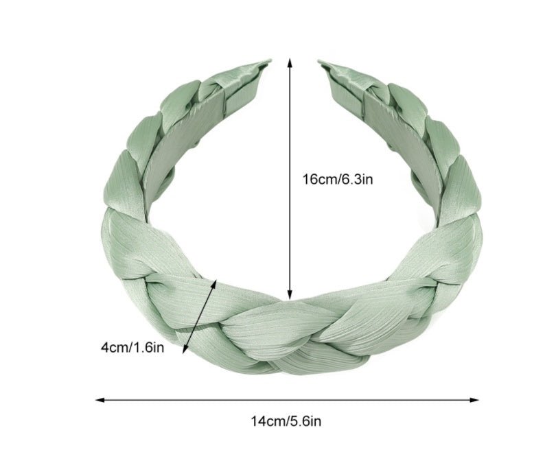 Bandeau Cheveux Élastique Croisé en Tissu pour Femme - Saunders Cosmétiques