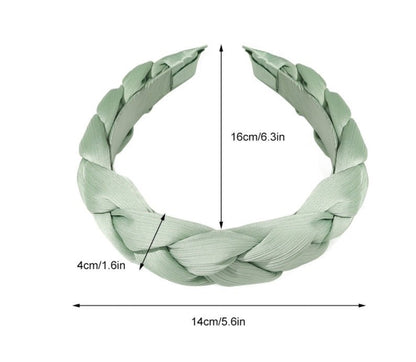 Bandeau Cheveux Élastique Croisé en Tissu pour Femme - Saunders Cosmétiques