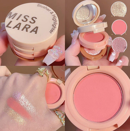 Blush Poudre Haute Brillance - Disque Effet Liftant - Saunders Cosmétiques