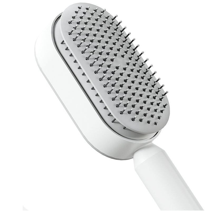 Brosse Démêlante Autonettoyante 3D - Massage du Cuir Chevelu et Stimulation de la Croissance - Saunders Cosmétiques