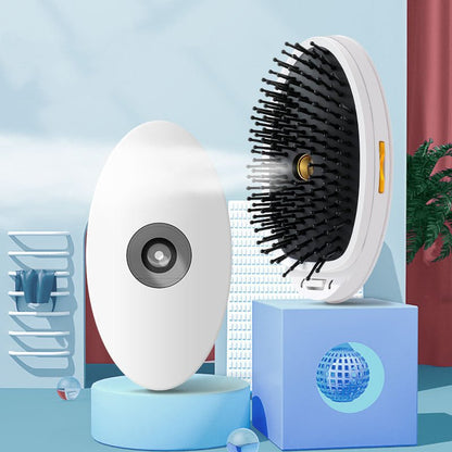 Brosse Ionique Vibrante avec Vaporisateur Anti-Frisottis - Frisottis - Saunders Cosmétiques