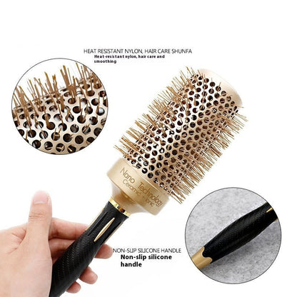 Brosse Ronde Thermique | Poils Naturels Volume Professionnel- Saunders Cosmétiques