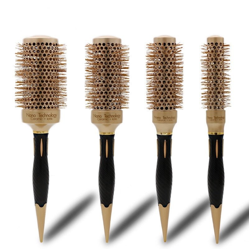 Brosse Ronde Thermique | Poils Naturels Volume Professionnel- Saunders Cosmétiques