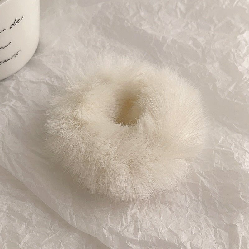 Chouchou Peluche Doux - Élastique Cheveux Confortable et Mignon - Saunders Cosmétiques