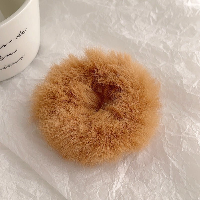 Chouchou Peluche Doux - Élastique Cheveux Confortable et Mignon - Saunders Cosmétiques
