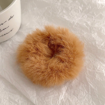 Chouchou Peluche Doux - Élastique Cheveux Confortable et Mignon - Saunders Cosmétiques