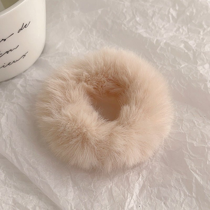 Chouchou Peluche Doux - Élastique Cheveux Confortable et Mignon - Saunders Cosmétiques