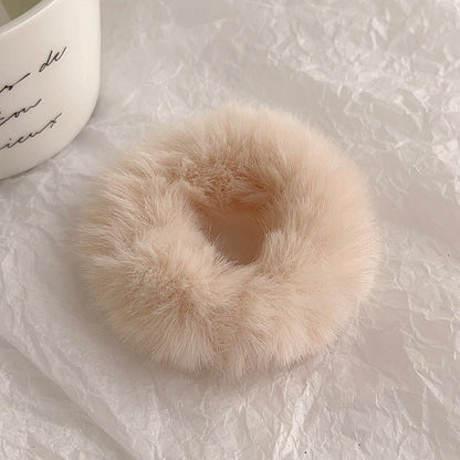 Chouchou Peluche Doux - Élastique Cheveux Confortable et Mignon - Saunders Cosmétiques