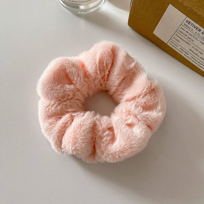 Chouchou Peluche Doux - Élastique Cheveux Confortable et Mignon - Saunders Cosmétiques