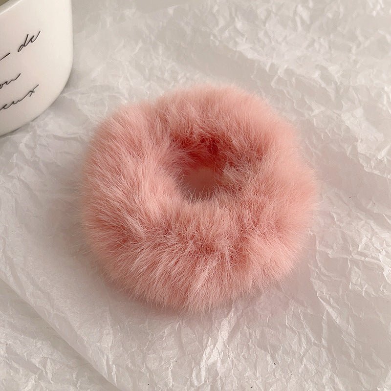 Chouchou Peluche Doux - Élastique Cheveux Confortable et Mignon - Saunders Cosmétiques