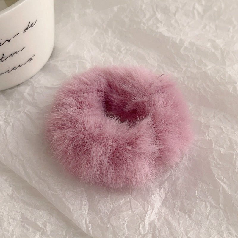 Chouchou Peluche Doux - Élastique Cheveux Confortable et Mignon - Saunders Cosmétiques