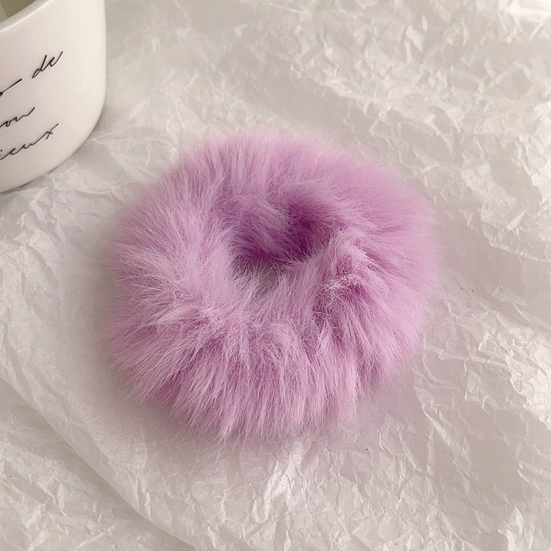 Chouchou Peluche Doux - Élastique Cheveux Confortable et Mignon - Saunders Cosmétiques
