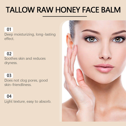 Crème au Suif et Miel - Soin Visage Naturel Nourrissant - Saunders Cosmétiques