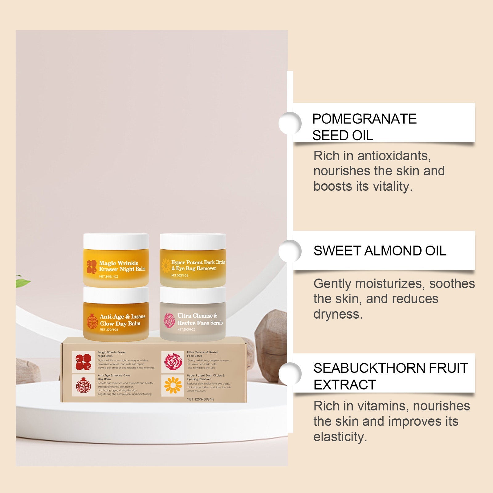 Ensemble Multifonction Jour et Nuit - Soin Beauté Premium - Saunders Cosmétiques