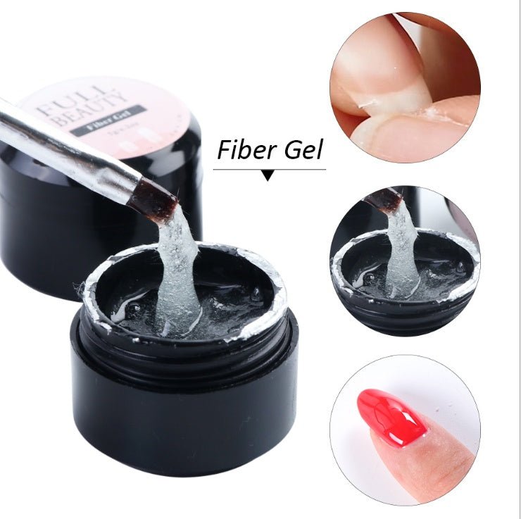 Gel Réparation Fibre de Verre UV Renforcement Ongle Fissuré - Saunders Cosmétiques