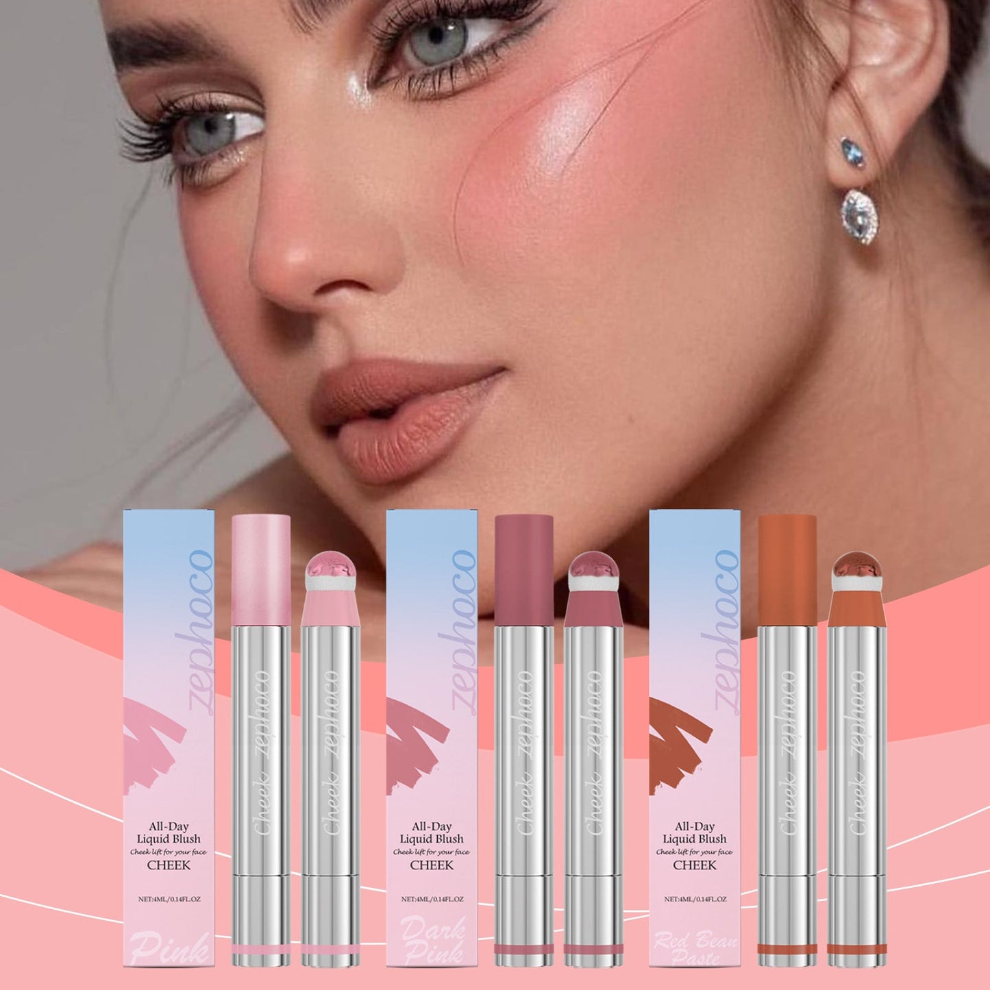 Gloss Multifonction 3-en-1 Réparateur, Illuminateur et Blush - Saunders Cosmétiques
