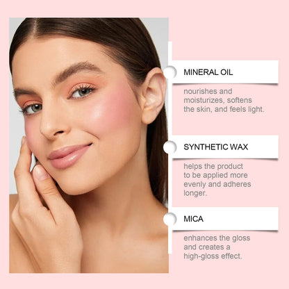 Gloss Multifonction 3-en-1 Réparateur, Illuminateur et Blush - Saunders Cosmétiques