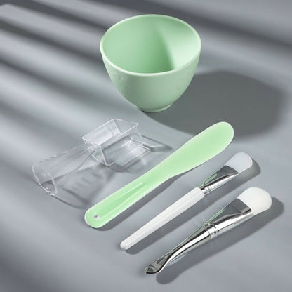 Kit de Soin Visage 5 Pièces - Bol à Masque et Accessoires Professionnels - Saunders Cosmétiques