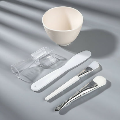 Kit de Soin Visage 5 Pièces - Bol à Masque et Accessoires Professionnels - Saunders Cosmétiques