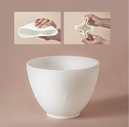 Kit de Soin Visage 5 Pièces - Bol à Masque et Accessoires Professionnels - Saunders Cosmétiques