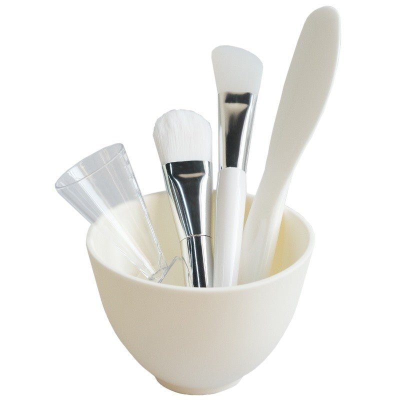 Kit de Soin Visage 5 Pièces - Bol à Masque et Accessoires Professionnels - Saunders Cosmétiques