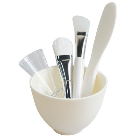 Kit de Soin Visage 5 Pièces - Bol à Masque et Accessoires Professionnels - Saunders Cosmétiques