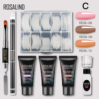 Kit Gel Liquide Extension Ongles 30ML 3 Pièces Professionnel - Saunders Cosmétiques