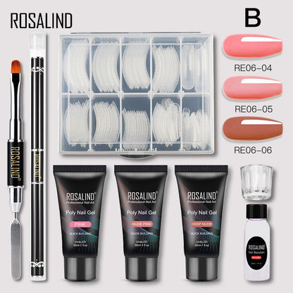 Kit Gel Liquide Extension Ongles 30ML 3 Pièces Professionnel - Saunders Cosmétiques