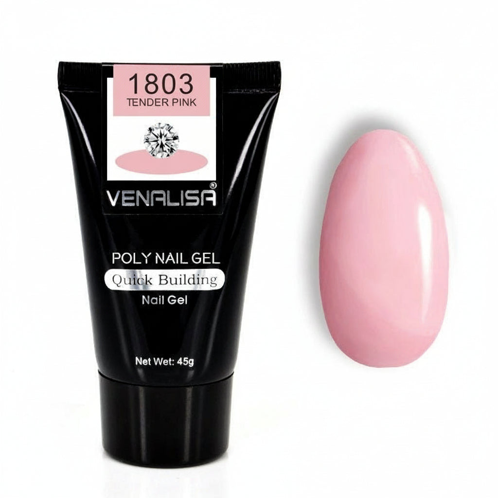 Kit Gel Poly Nail Venalisa - Transparent Extension d'Ongles - Saunders Cosmétiques