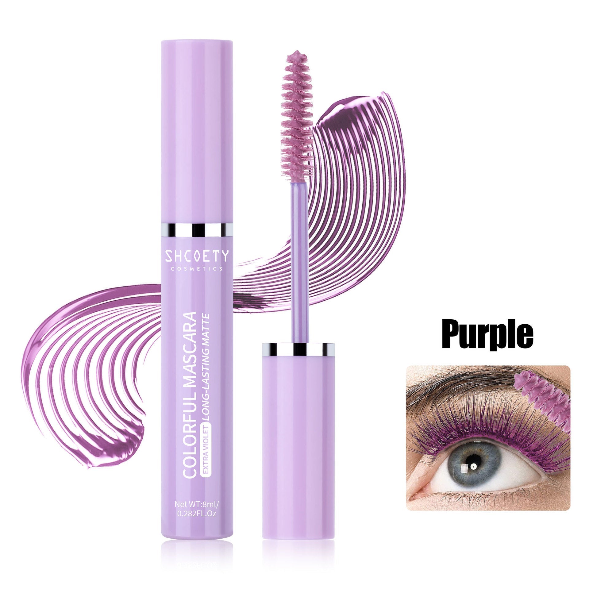 Mascara Coloré Waterproof Longue Tenue - Volume et Longueur - Saunders Cosmétiques