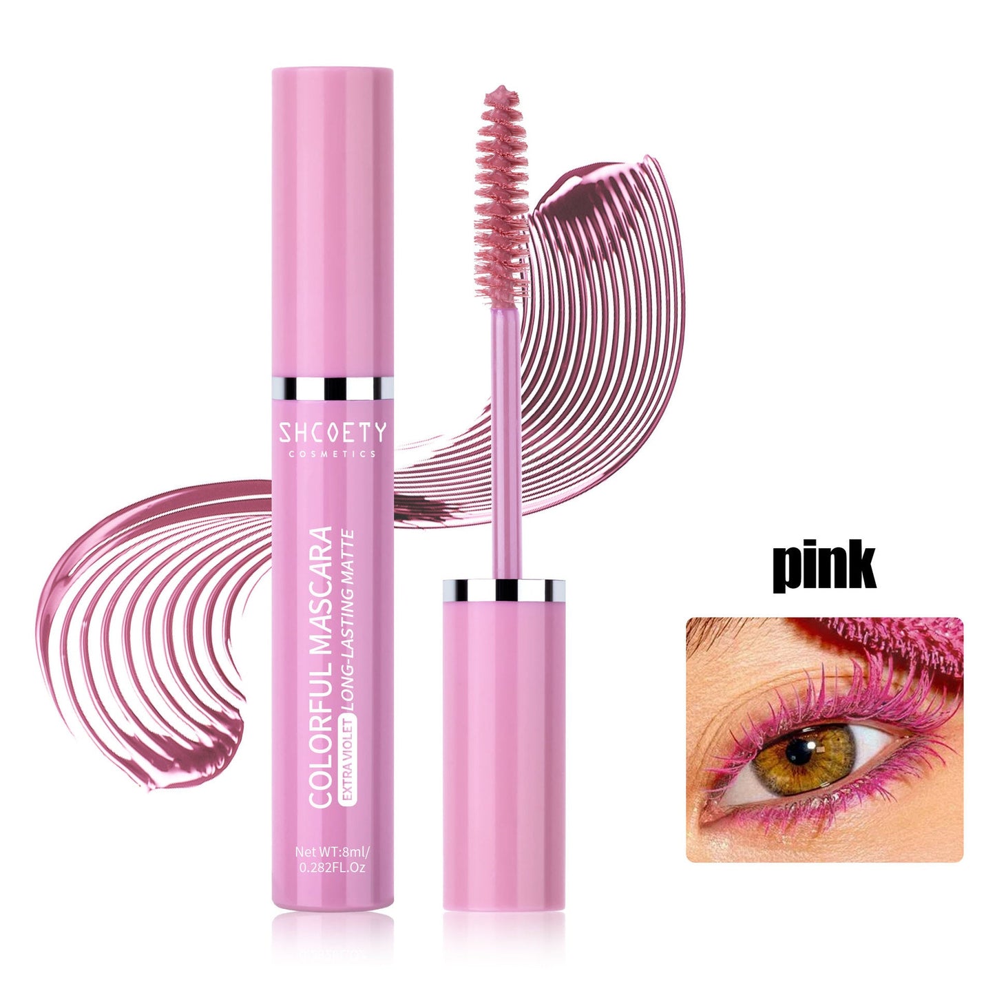 Mascara Coloré Waterproof Longue Tenue - Volume et Longueur - Saunders Cosmétiques