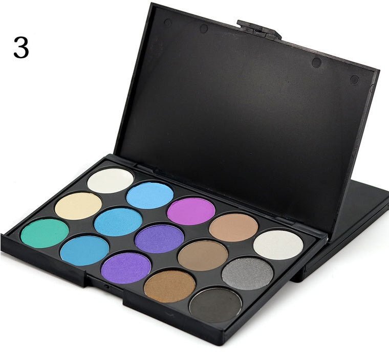 Palette 15 Fards à Paupières - Smoky Eyes Professionnel E15 - Saunders Cosmétiques