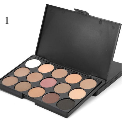 Palette 15 Fards à Paupières - Smoky Eyes Professionnel E15 - Saunders Cosmétiques