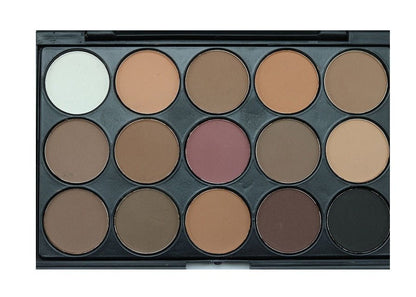 Palette 15 Fards à Paupières - Smoky Eyes Professionnel E15 - Saunders Cosmétiques