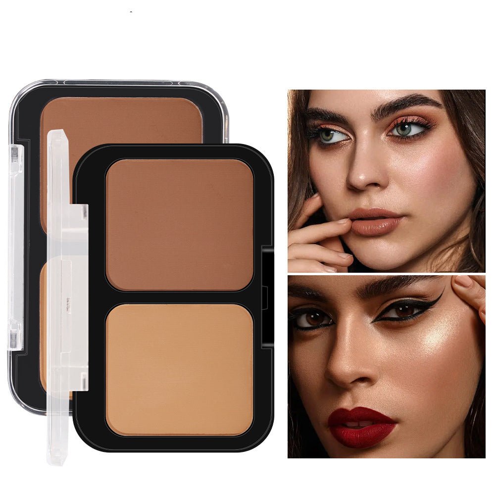 Palette Contouring Bicolore Effet Liftant Illuminateur Ombre - Saunders Cosmétiques