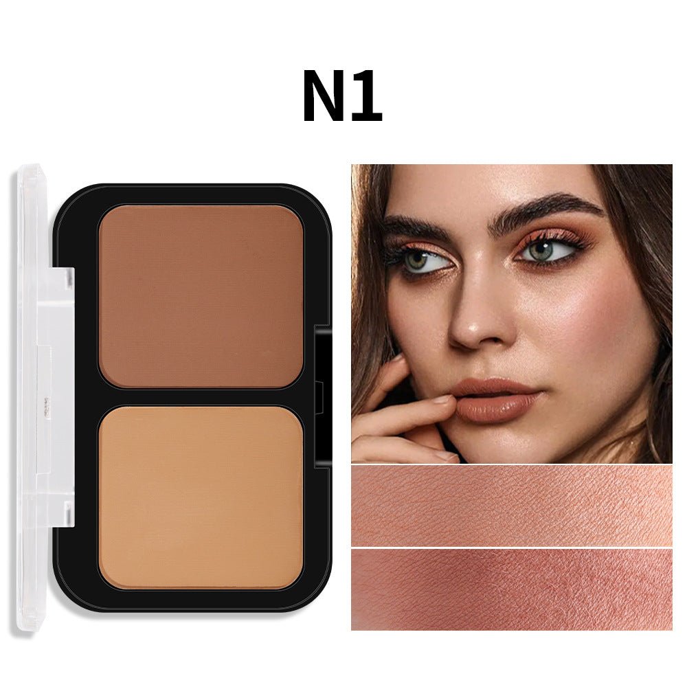 Palette Contouring Bicolore Effet Liftant Illuminateur Ombre - Saunders Cosmétiques