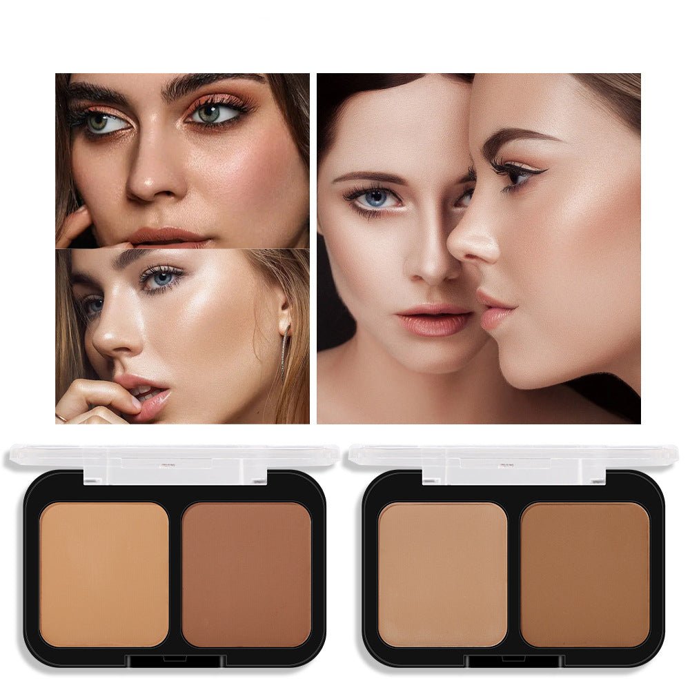 Palette Contouring Bicolore Effet Liftant Illuminateur Ombre - Saunders Cosmétiques