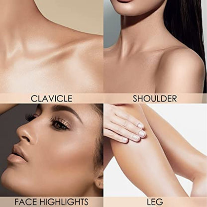 Palette Contouring Bicolore Effet Liftant Illuminateur Ombre - Saunders Cosmétiques