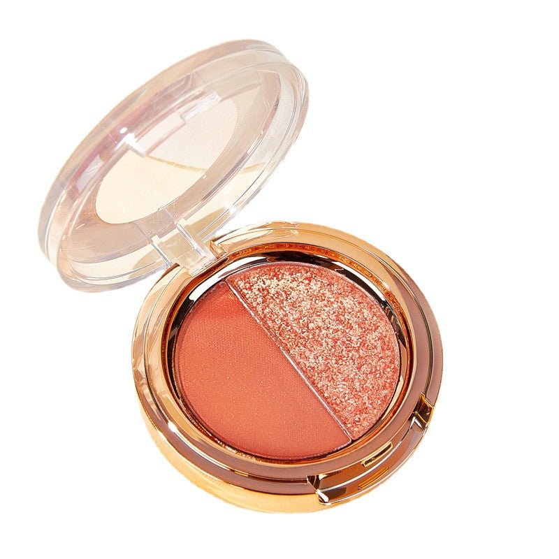 Palette Fard à Paupières Duo Mat Tangerine Or Paillettes - Saunders Cosmétiques