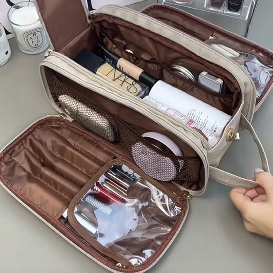 Sac de Maquillage Grande Capacité Portable pour Femme - Saunders Cosmétiques