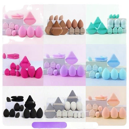 Set de 12 Éponges de Maquillage Professionnelles - Beauty Egg - Saunders Cosmétiques plusieurs couleurs