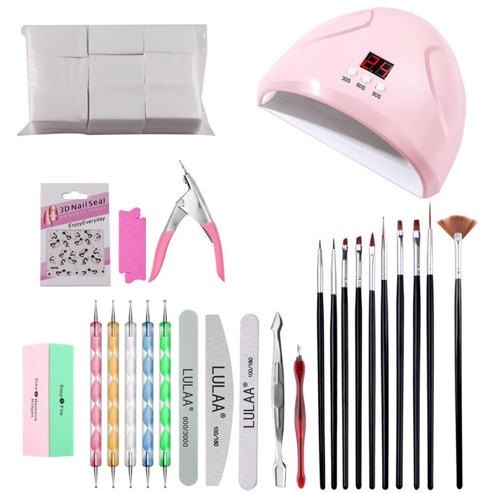 Set Manucure Professionnel - Poudre Ongles, Limes et Strass Décoratifs - Saunders Cosmétiques
